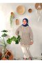 Women's Two Thread Hijab Tunic Striped Sweatshirt - 6