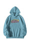 Unisex Baby Blue Sweet Dreams Printed Oversize Kangaroo Pocket Hooded Sweatshirt