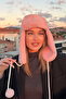 Women's Faux Plush Furry Elite Pompom Hat Beanie - 6