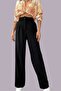 Kranes Women's High Waist Pleated Fabric Pants