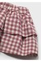 Baby Girl 3-Piece Set (1-4 Years) – Fruit Printed Sweatshirt, Plaid Skirt and Bandana - 4