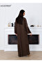 Melange Embroidery Abaya - 4