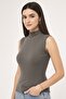 Turtleneck Knitwear Body N3238 Gray - 2