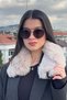 Women's Beige Plush Fur Neck Collar |   Premium Winter Neck Warmer with Magnet - 3