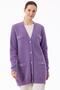 Pearl Buttoned Knitwear Cardigan Lila - 3