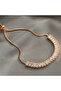 Brass Zircon Stone Waterway Model Gold Color Elevator Women's Bracelet - 3