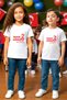 Children's Unisex T-Shirt with the Inscription "Long Live the Republic" Printed on It, Made of 100% Cotton