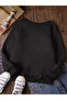 Unisex Ballerina Cappucina Printed Oversize Crew Neck Sweatshirt - 2