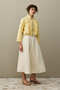 Multi Pleated Jacket Yellow - 4