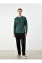 Lcwaikiki Classic Green Crew Neck Long Sleeve Printed Men's Sweatshirt - 2