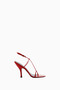 Mixer 115 Red Leather Sandals, 115mm High Heels Elegant Design - 5
