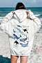 Whales Printed Oversize Sweatshirt - 2
