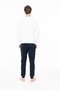 18942 Men's Ecru Round Neck Long Sleeve Pajama Set - 4