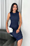Women's Lycra Zippered Denim Dress – Stretchy & Bodycon Style - 3