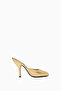 Date 110 Leather Mules, 11cm Sculptural Heels Elegant Portuguese Design