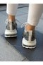 Women's Patterned Stone Detailed High-Sole Walking Shoes - 2