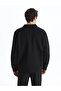 Lcw Vision Black Stand Collar Long Sleeve Men's Zip-Up Sweatshirt - 5