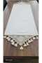 Buldan Handmade Lace 100% Cotton Bohemian Linen Runner 50X200 - 2