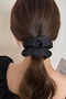 Black Color Satin Bagel Buckle - 2