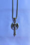 War Axe Handcrafted Stainless Steel Chain Men's Necklace - 4