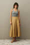 Gode Detailed Skirt Camel