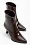 Vianna Brown Pointed Toe Heeled Women's Boots - 3