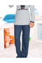 Smoked Navy Blue Boys' Pajama Set - 6