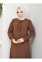 Honeycomb Fabric Ruffled Sena Ferace (Brown)