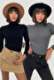 Tokyo Full Collar Long Sleeve Camisole Sweater