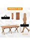 Foldable Roll-Up Camping Table with Carry Bag [120 x 120 x 45 cm] Durable, Lightweight Port - 3