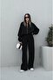 Women's Winter 3-Thread Oversized Fit Bomber Jacket Tracksuit Set