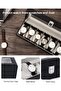 Watch Boxes 6 Slots, Watch Display Storage Box PU Jewelry Collection Case Organiser Holder - 4