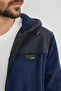 Coat with Hood and Zipper in Fleece Fabric - 8