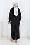 Pearl Belted Double Suit Black 19265 - 4