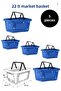22 Liter 5-Piece Grocery Basket, Shopping Basket, Grocery Basket with Handle - 3