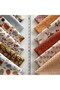100% Cotton Satin Patchwork Fabric Set – 60 Pieces 20X20 Cm, Autumn and Pumpkin Themed - 5
