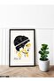 Antique Ink Artistic Art One Piece Black Wooden Framed Painting - 2
