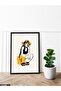 Women's Art One Piece Black Wooden Framed Painting - 2
