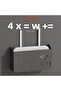 White Plexiglass Wifi Box Wall Hanging Insurance and Modem Storage Box 25X15X6 cm - 4
