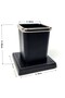 Pr4255 Luxury Chrome Detailed Wooden Base Desktop Office Pen Holder - 3