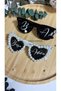 Bride and Groom Glasses - Bride Glasses - after Glasses - Written with Pearls and Stones - 3