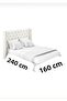Single Plain White Bed Sheet 240X160 cm - 3