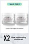 Moisturizing Effective Cream for 24 Hours, Which Is Needed by the Skin All Day Long, Moisture Dual Set