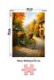 3 Pcs 1000 Piece Puzzle - Peaceful Landscape and Autumn Cafe Trip and Sunny Terrace - 3
