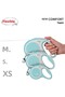 طوق جديد للقطط والكلاب من نوع Comfort Stripe باللون الأزرق الفاتح - 3