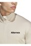 Beige Men's Stand Collar Terrex Fleece Sweatshirt Ib1217-Mt Lt Fl Fz Ja Won - 5