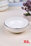Tabak Evi Porcelain Natura Cluster Gold Gilded Bowl 13.50cm Set of 6 - 3