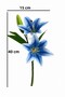Artificial Flower Luxury 2-Branch Wet Tiger Flower 40 cm Navy Blue - 3