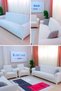 Jacquard Sofa, Sofa, Sofa Bed Cover Stick Pattern Flexible Without Skirt For 3+3+1+1 Sets - 2