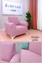 Jacquard Chair, Sofa, and Chaise Lounge Cover—Stripe Pattern, Stretchable, Hemless—for a Single Armchair (Berger)